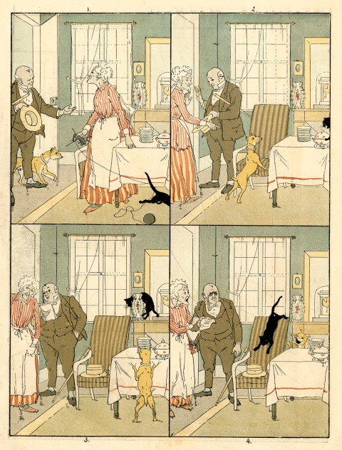 Chien et Chat panels 1_2_3_4