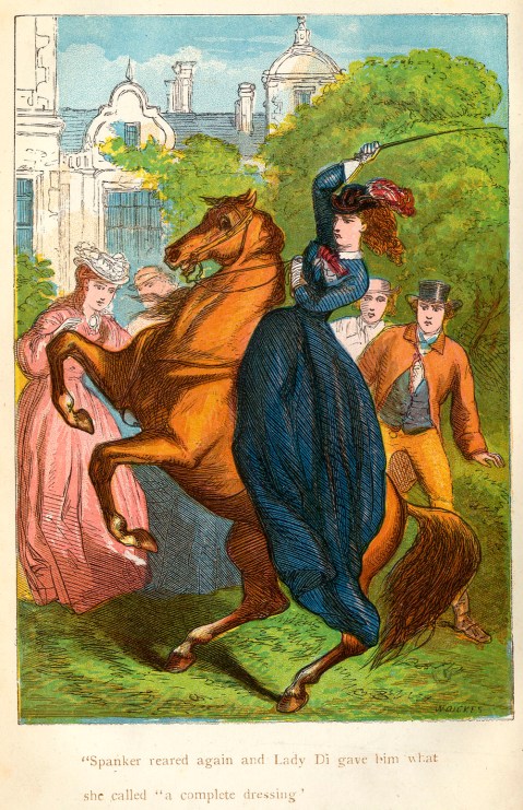 Lady Di thrashes Spanker