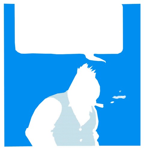 Jiggs with blue dots and solid