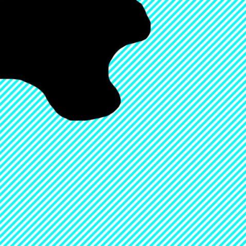 02_blue lines, black blob